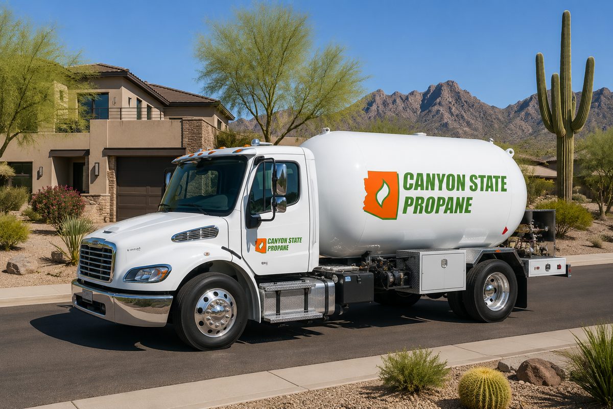 Canyon State Propane bobtail delivery truck