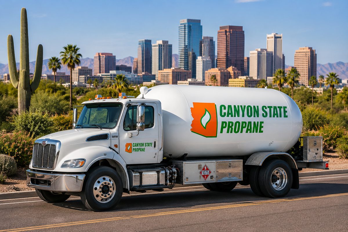 Canyon State Propane bobtail delivery truck