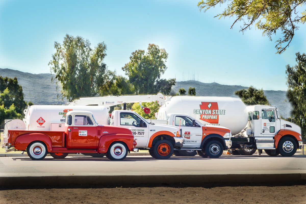 Canyon State Propane delivery truck fleet